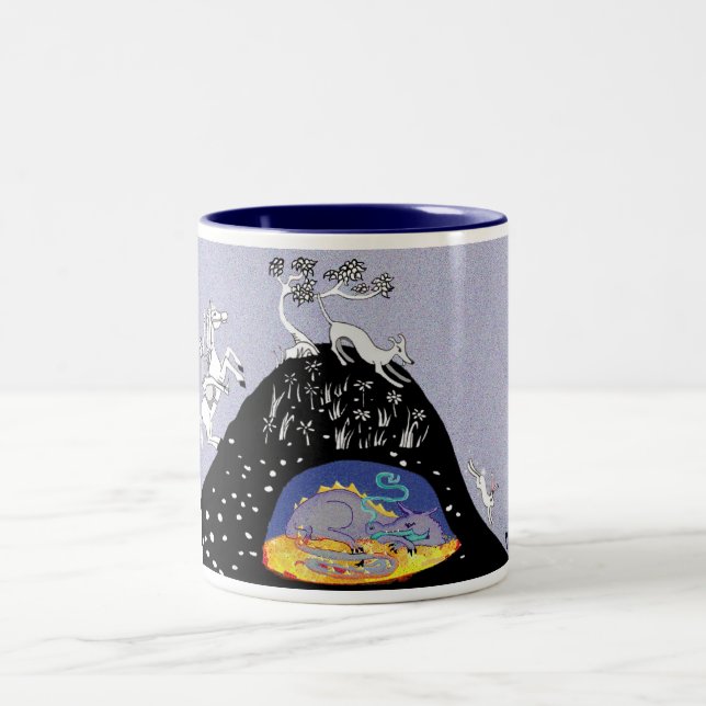 Tasse 2 Couleurs sur la colline et sous la colline (Centre)