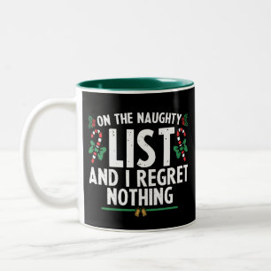 Tasse 2 Couleurs Sur la liste des vilains et je ne regrette rien Xm