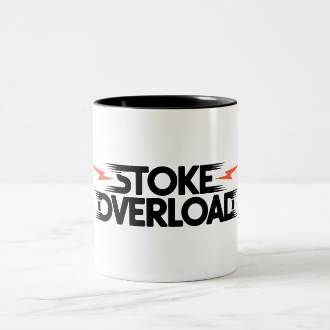 Tasse 2 Couleurs Surcharge d'enthousiasme (Centre)