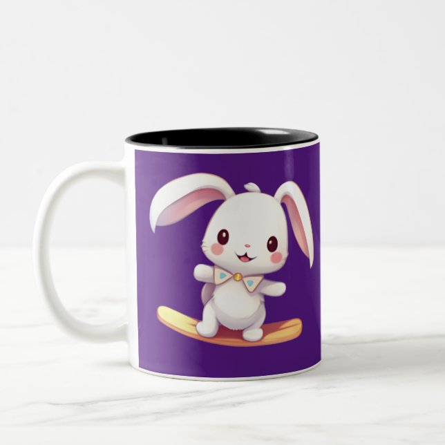 Tasse 2 Couleurs surf de lapin (Gauche)