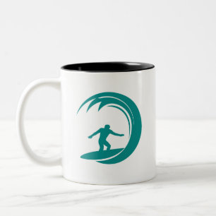 Tasse 2 Couleurs Surf vert Turquoise