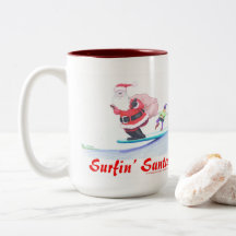 Surfin Père Noël et un elfe dément !