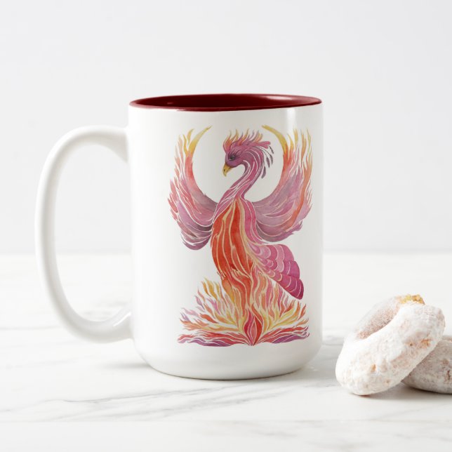 Tasse 2 Couleurs Surgir Phénix (Avec donut)