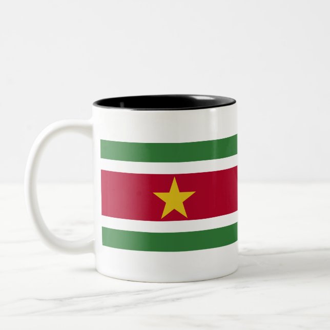 Tasse 2 Couleurs Suriname Flag (Gauche)