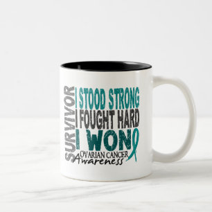 Tasse 2 Couleurs Survivant 4 de Cancer ovarien