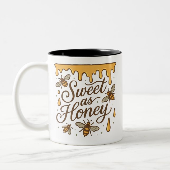 Tasse 2 Couleurs Sweet as Honey Rustic Cote (Gauche)