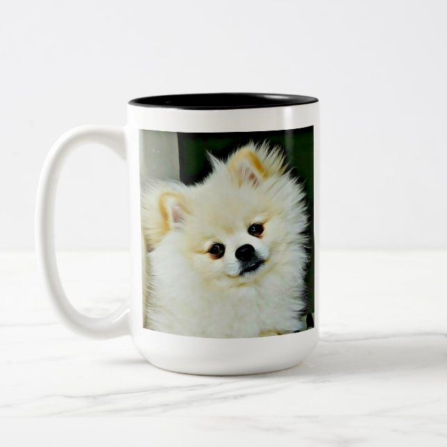 Tasse 2 Couleurs Sweet Pomeranian (Gauche)