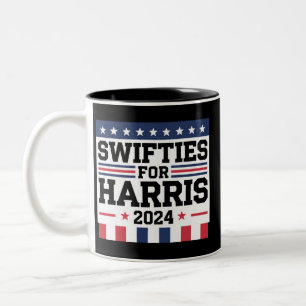 Tasse 2 Couleurs Swifties pour Kamala Harris Soutien au vote 2024 