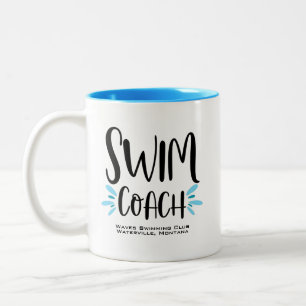 Tasse 2 Couleurs Swim Coach Cute Natation