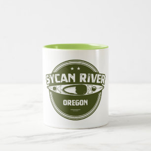 Tasse 2 Couleurs Sycan River Oregon Kayak