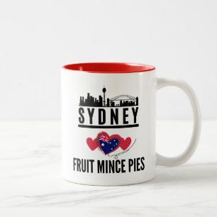 Tasse 2 Couleurs Sydney Loit Fruit Mince Pies Cityscape