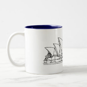 Tasse 2 Couleurs Sydney Opera House Australie dessin