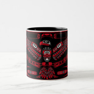 Tasse 2 Couleurs Symbole amérindien Thunderbird