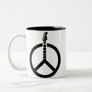 TASSE 2 COULEURS SYMBOLE DE GUITARE