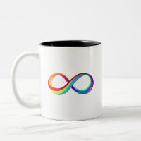 Symbole d'infinité arc-en-ciel stratifié