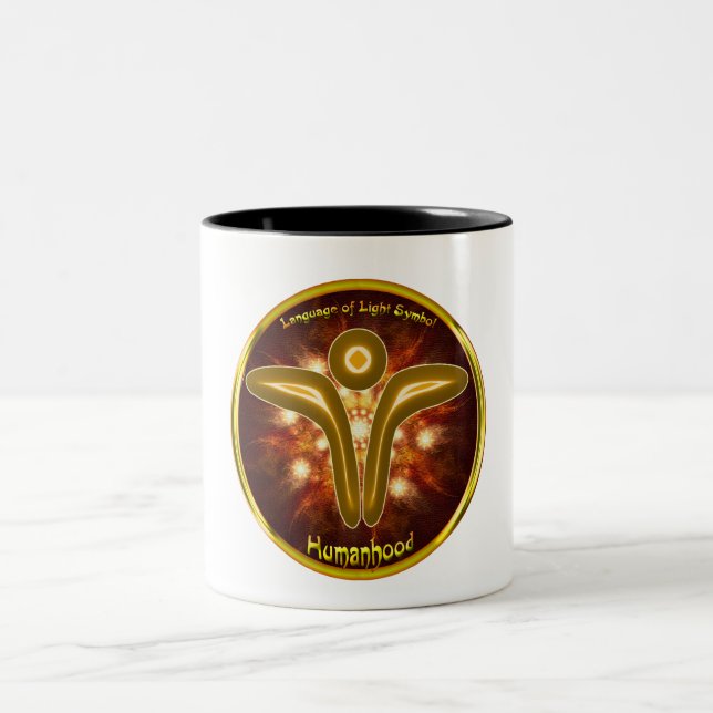 Tasse 2 Couleurs Symbole humain (Centre)