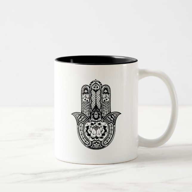 Tasse 2 Couleurs Symbole inspiré de Hamsa (Droit)