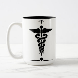 Tasse 2 Couleurs Symbole Médicale