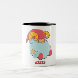 Tasse 2 Couleurs SYMBOLE Zodiaque Aries Gnome