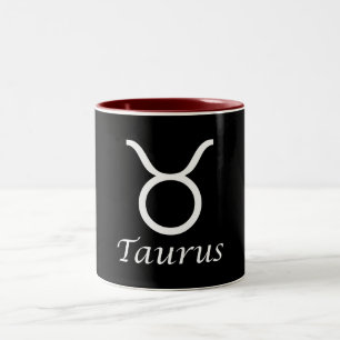 Tasse 2 Couleurs Symbole zodiaque "Taurus"