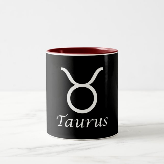 Tasse 2 Couleurs Symbole zodiaque "Taurus" (Centre)