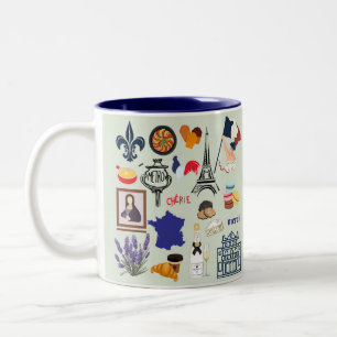 Tasse 2 Couleurs Symboles de la France