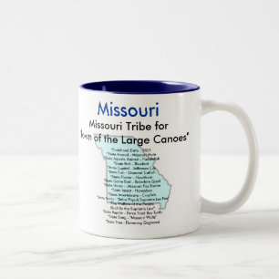 Tasse 2 Couleurs Symboles et carte du Missouri
