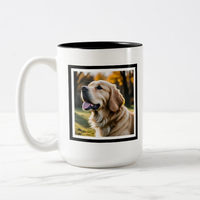 Tasse 2 Couleurs Sympathie de chien de perte d'animal (Gauche)