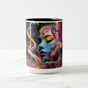 Tasse 2 Couleurs Symphonie Whimsical de Musique