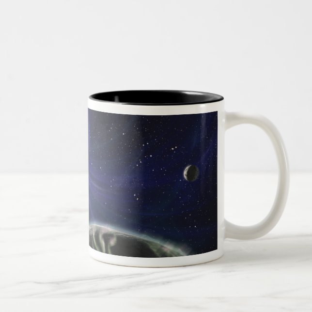 Tasse 2 Couleurs Système de la planète pulsar (Droit)