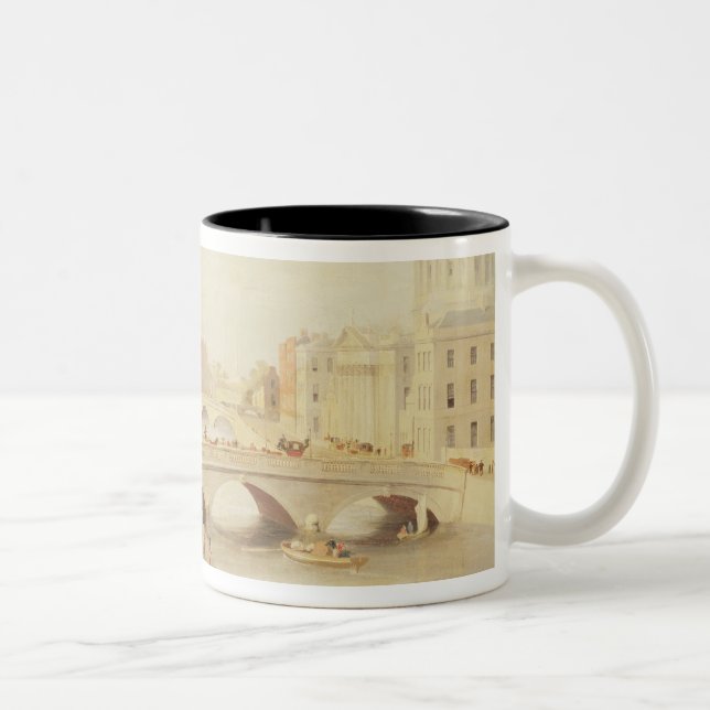 Tasse 2 Couleurs T34018 la rivière Liffey et les palais de justice, (Droit)