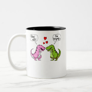 Tasse 2 Couleurs T-Rex Dinosaur Me Serrer Dans Un Couple Amusant