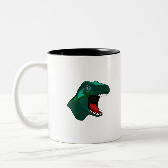 Tasse 2 Couleurs T Rex Dinossaur (Gauche)