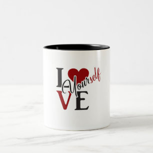 Tasse 2 Couleurs T-shirt Carré d'amour