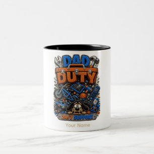 Tasse 2 Couleurs T-shirt drôle personnalisé pour Papa Déclaration