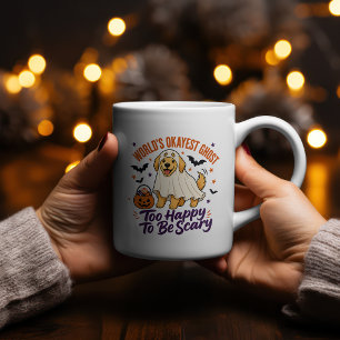 Tasse 2 Couleurs T-shirt du Golden Retriever Fantôme Moyennement Bi