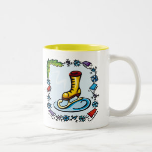 Tasse 2 Couleurs T-shirts de patinage de glace d'enfants et cadeaux