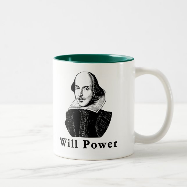 Tasse 2 Couleurs T-shirts de PUISSANCE de VOLONTÉ de William (Droit)