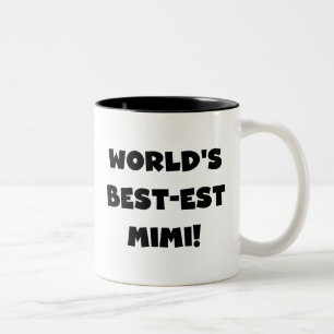 Tasse 2 Couleurs T-shirts et cadeau noirs des textes Mimi du