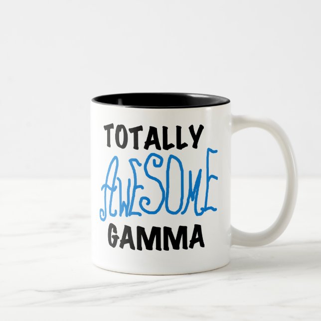 Tasse 2 Couleurs T-shirts et cadeaux bleus gamma totalement (Droit)