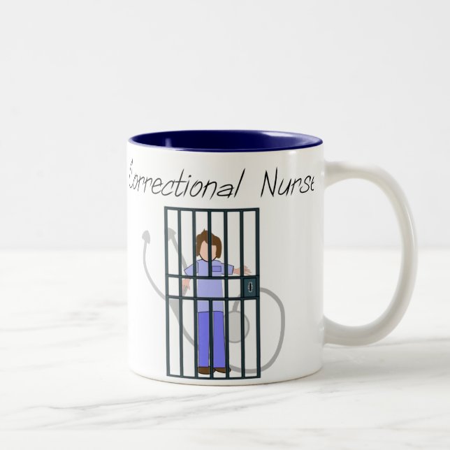 Tasse 2 Couleurs T-shirts et cadeaux correctionnels d'infirmière (Droit)