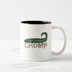 Tasse 2 Couleurs T-shirts et cadeaux d'alligator de mastication