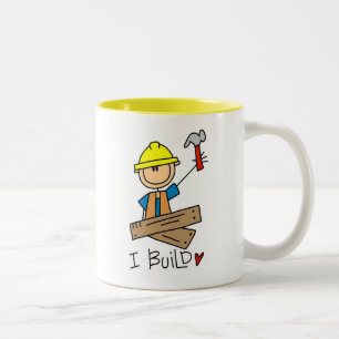 Tasse 2 Couleurs T-shirts et cadeaux de construction du travailleur