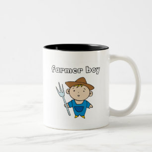 Tasse 2 Couleurs T-shirts et cadeaux de garçon d'agriculteur