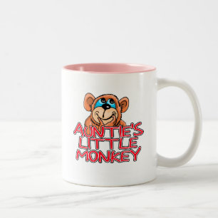 Tasse 2 Couleurs T-shirts et cadeaux de la petite singe de la tante