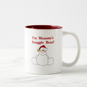 Tasse 2 Couleurs T-shirts et cadeaux de maman's Snuggle Bear