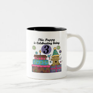 Tasse 2 Couleurs T-shirts et cadeaux de marionnettes 3e anniversair