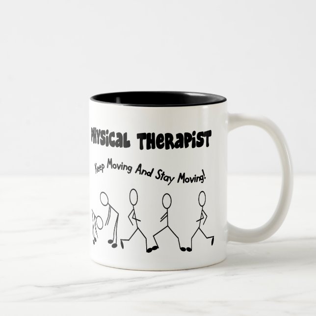 Tasse 2 Couleurs T-shirts et cadeaux de physiothérapeute (Droit)