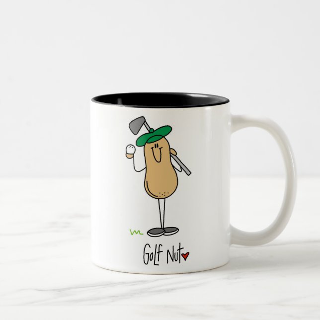 Tasse 2 Couleurs T-shirts et cadeaux d'écrou de golf (Droit)