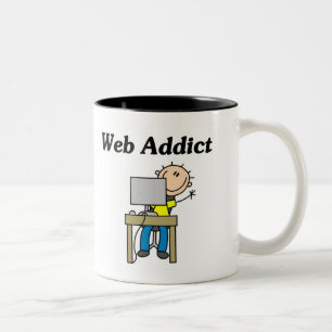 Tasse 2 Couleurs T-shirts et cadeaux d'intoxiqué de Web